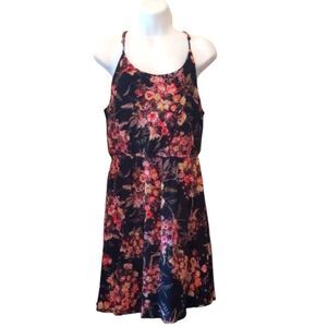 Strappy Sundress Floral Knee-length Lined Size Medium